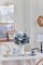 Fake Flowers Artificial Flowers Peonies Bulbous Chrysanthemum Daisy Hydrangea Sunflower Violets Dahlia Daffodils Epiphyllum Orchid Cherry Blossom Camellia Leyaron (Dusty Blue)
